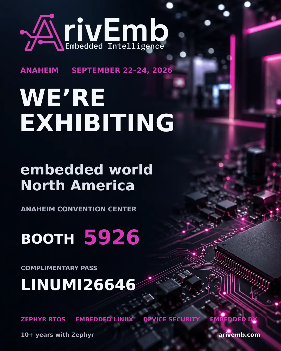 ArivEmb Embedded World North America 2026